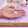 9Pcs 3 Styles 304 Stainless Steel Cuff Pad Ring Settings STAS-PJ0001-16P-5