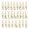 Golden Alloy Rhinestone Keychain KEYC-YW00105-01-2