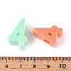 UV Plating Opaque Acrylic European Beads PACR-T017-10D-3