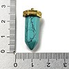 Natural Turquoise Pointed Pendants STAS-K273-03G-04-3