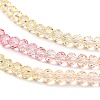 Transparent Painted Glass Beads Strands X1-DGLA-A034-T3mm-A09-4