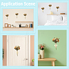 2Pcs Heart Wall Mounted Flower Tube FIND-GF0008-61G-5