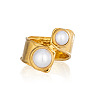 304 Stainless Steel Cuff Open Rings for Women WS3424-1-3