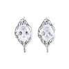 Brass Stud Earring Findings LS-X-KK-N232-434P-2