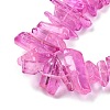Natural Dyed Quartz Beads Strands G-G791-14P-2
