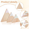 Snow Mountain Shape Wood Ornaments DJEW-WH0050-28A-4