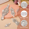 Biyun 5Pcs 3 Style Glass Crystal Hotfix Rhinestone DIY-BY0001-26-12