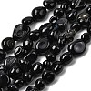 Natural Black Onyx Beads Strands G-P601-A16-02-2