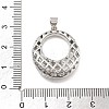 Rack Plating Brass Micro Pave Cubic Zirconia Pendants KK-D359-38P-3