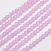 Natural & Dyed Malaysia Jade Bead Strands X-G-A146-4mm-A17-3