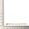 Rack Plating Brass Curb Chain Extender KK-Q807-08G-4
