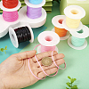 10 Rolls 10 Colors PVC Synthetic Rubber Cord RCOR-TA0001-01-4