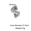 Irregular 304 Stainless Steel Open Cuff Rings WG786FB-01-1