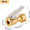 SUPERFINDINGS 6Pcs Brass Tyre Inflatable Clamp TOOL-FH0001-16-4