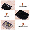 Transparent PS Plastic Cufflink Packaging Boxes CON-WH0110-023-4