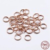 925 Sterling Silver Split Jump Rings STER-F036-01RG-1x6mm-3