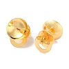 Rack Plating Brass Stud Earring Settings KK-F090-15G-03-2