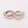 Brass Cubic Zirconia Links KK-P134-57-2