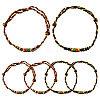 8Pcs 2 Colors Cotton Thread Braided Bracelets BJEW-GO0002-03-1