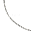 Non-Tarnish 304 Stainless Steel Serpentine Chain Bracelets BJEW-D020-01P-2