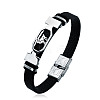 201 Stainless Steel Constellation Beaded Bracelet LS-ZODI-PW0001-044A-1