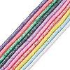 10 Strands 10 Colors Handmade Polymer Clay Beads Strands CLAY-CJ0001-75-3