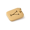 304 Stainless Steel Charms STAS-R001-01G-Y-2