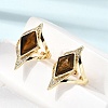 Brass Micro Pave Cubic Zirconia Cuff Rings for Women GG-CBA7610-11G-2