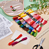 10 Sheets Rectangle Water Soluble Fabric for Cross-Stitch DIY-PH0029-39-4