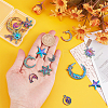16Pcs 8 Style Alloy Pendants FIND-PH0007-27-3