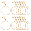 12Pcs Rack Plating Brass Chain Bracelet Making MAK-ME0001-07G-1