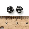 6mm Brass Rhinestone Beads X1-KK-S519-01A-EB-3