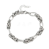 Unisex 304 Stainless Steel Byzantine Chains Bracelets BJEW-G790-07P-4