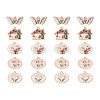 Yilisi 20Pcs 5 Style Rack Plating Alloy Enamel Pendants ENAM-YS0001-09-19