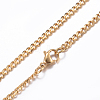 304 Stainless Steel Curb Chain Necklaces X-NJEW-P147-04G-3