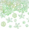 94Pcs 4 Styles Transparent Acrylic Beads TACR-TA0001-84-3