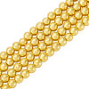 150Pcs 2 Strands Electroplate Glass Beads Strands EGLA-TA0013-57B-3