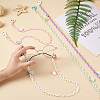 4Pcs 4 Colors Eyeglasses Chains AJEW-BY0001-03-5