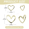 20Pcs 2 Styles Brass Linking Rings KK-YW0002-31-2