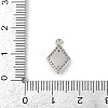 Brass Micro Pave Clear Cubic Zirconia Pendants KK-L238-21P-3