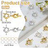20Pcs 2 Colors Rack Plating Brass Spring Clasps KK-ME0003-47-2