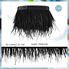 AHADERMAKER 2 Yards Fashion Ostrich Feather Cloth Strand Costume Accessories FIND-GA0003-68B-2