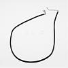 Round Leather Cord Necklaces Making MAK-I005-3mm-1