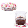 8Pcs PU Leather Cup Mats AJEW-MB0001-12-2