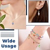20Pcs 4 Style Glass Teardrop Pendants PALLOY-FS00072-6