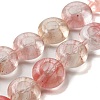 Cherry Quartz Glass Beads Strands G-P536-A15-01-1