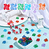 80Pcs Glass Beads GLAA-SC0003-10-4