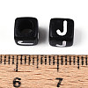 Initial Acrylic Horizontal Hole Beads OACR-ZX006-35J-3