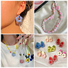 120Pcs 15 Style Transparent & Opaque Acrylic Bead Frames OACR-BT0001-03-10
