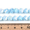 Anti-Tarnish Electroplate Glass Beads Strands GLAA-T025-8mm-14B-4